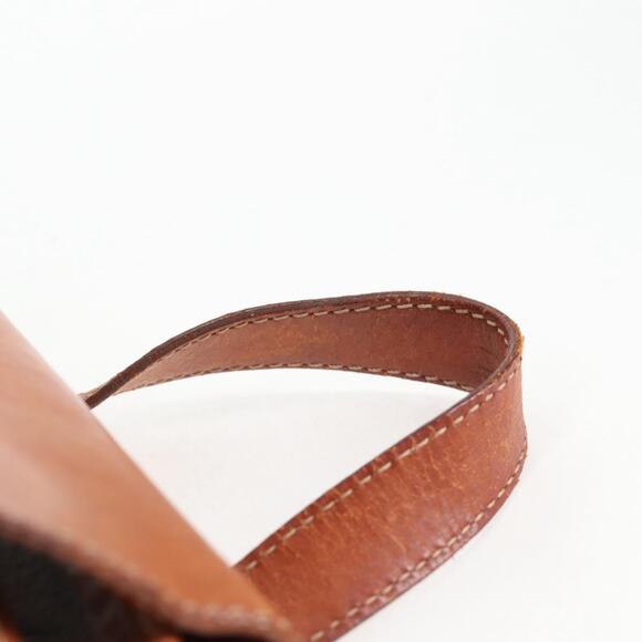 CELINE Macadam Canvas Backpack Pvc Leather Brown Gold - Picture 9 of 13